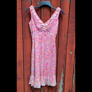 Maggy London 2 Petite Floral Dress Silk